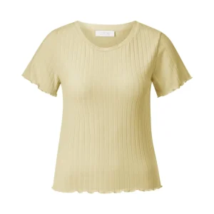 Rippshirt mit Schmetterlingsärmeln