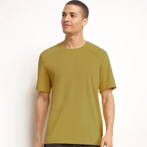Herren-Sport-T-Shirt aus atmungsaktivem Olive Dim Move-Stoff